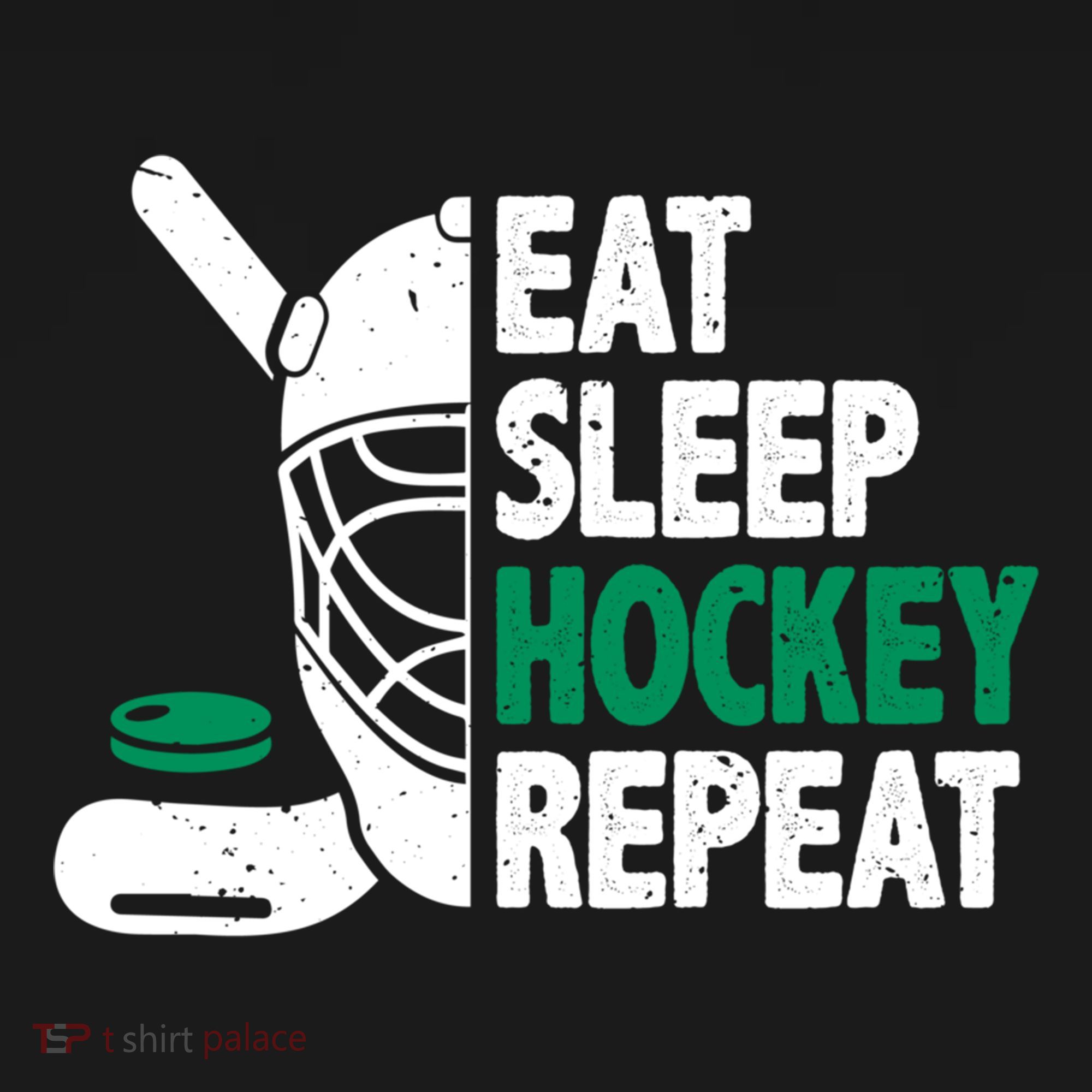 Eat Sleep Hockey Repeat Ice Hockey Lovers Players Funny Gift Ornament