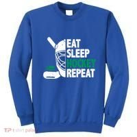 Eat Sleep Hockey Repeat Ice Hockey Lovers Players Funny Gift Sweatshirt thumb 0