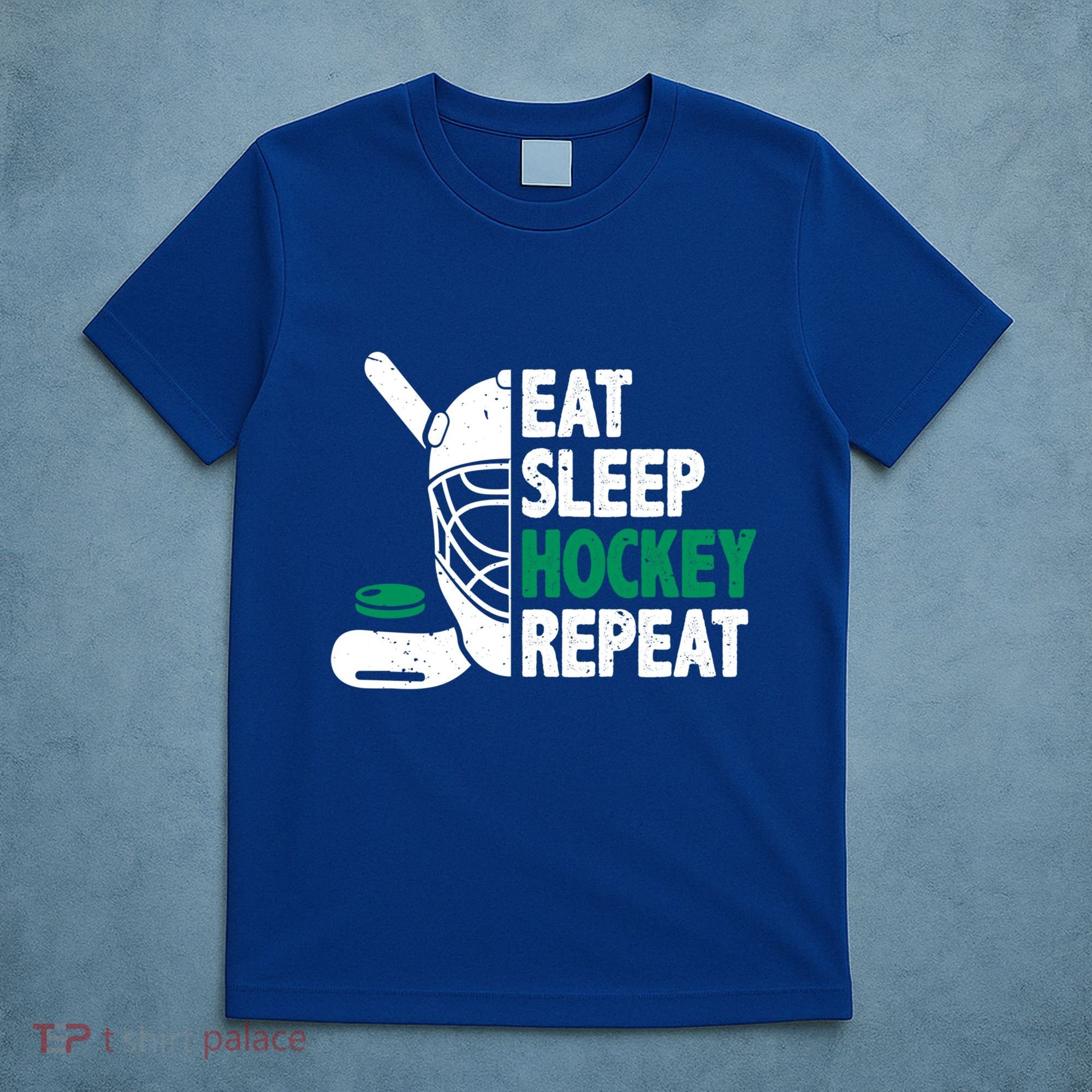 Eat Sleep Hockey Repeat Ice Hockey Lovers Players Funny Gift T-Shirt