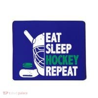 Eat Sleep Hockey Repeat Ice Hockey Lovers Players Funny Gift Mousepad thumb 0