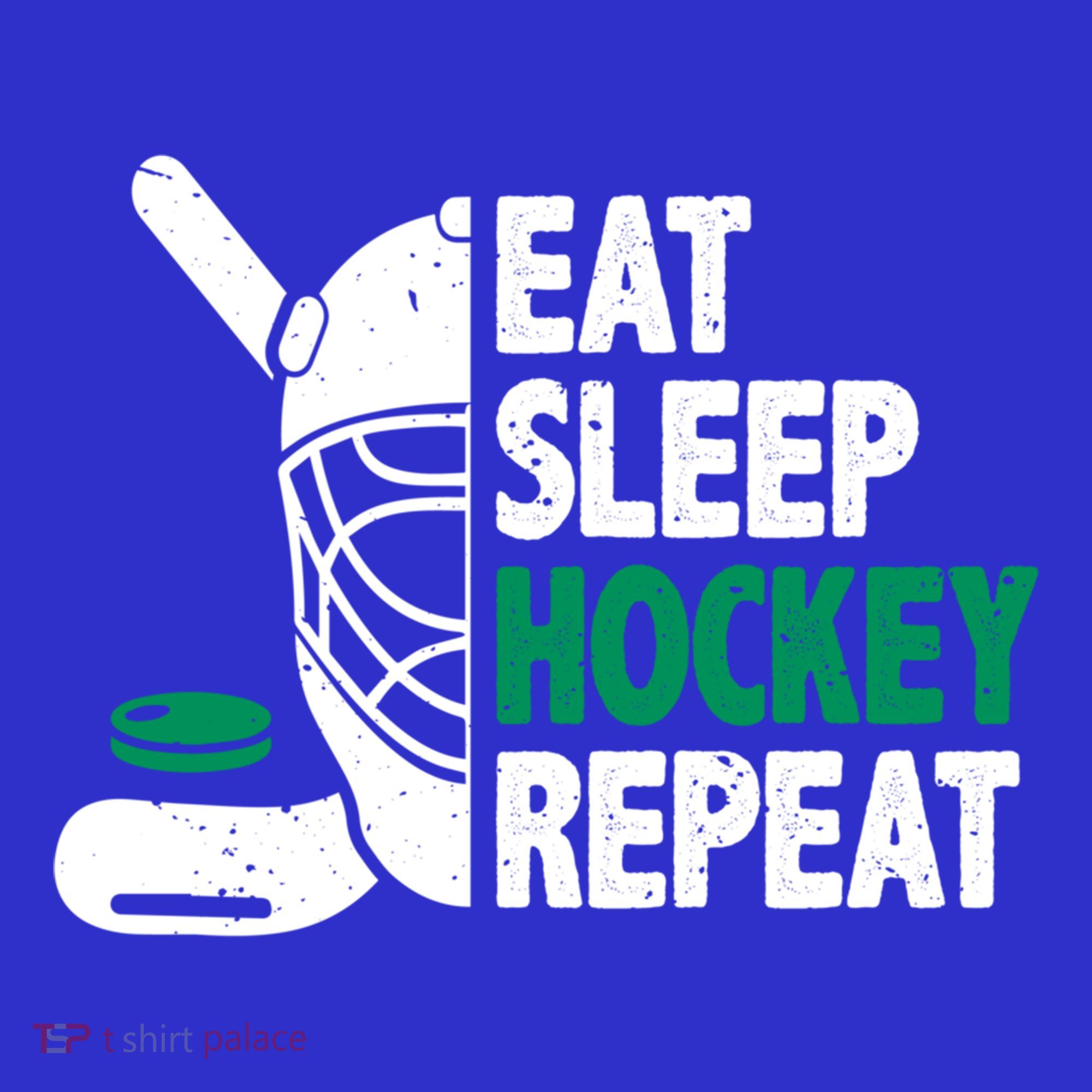 Eat Sleep Hockey Repeat Ice Hockey Lovers Players Funny Gift Women's Tank Top