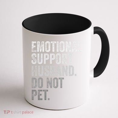 Emotional Support Husband Do Not Pet Coffee Mug back