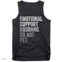 Emotional Support Husband Do Not Pet Tank Top thumb 0