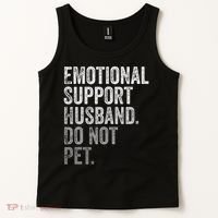 Emotional Support Husband Do Not Pet Tank Top thumb 2
