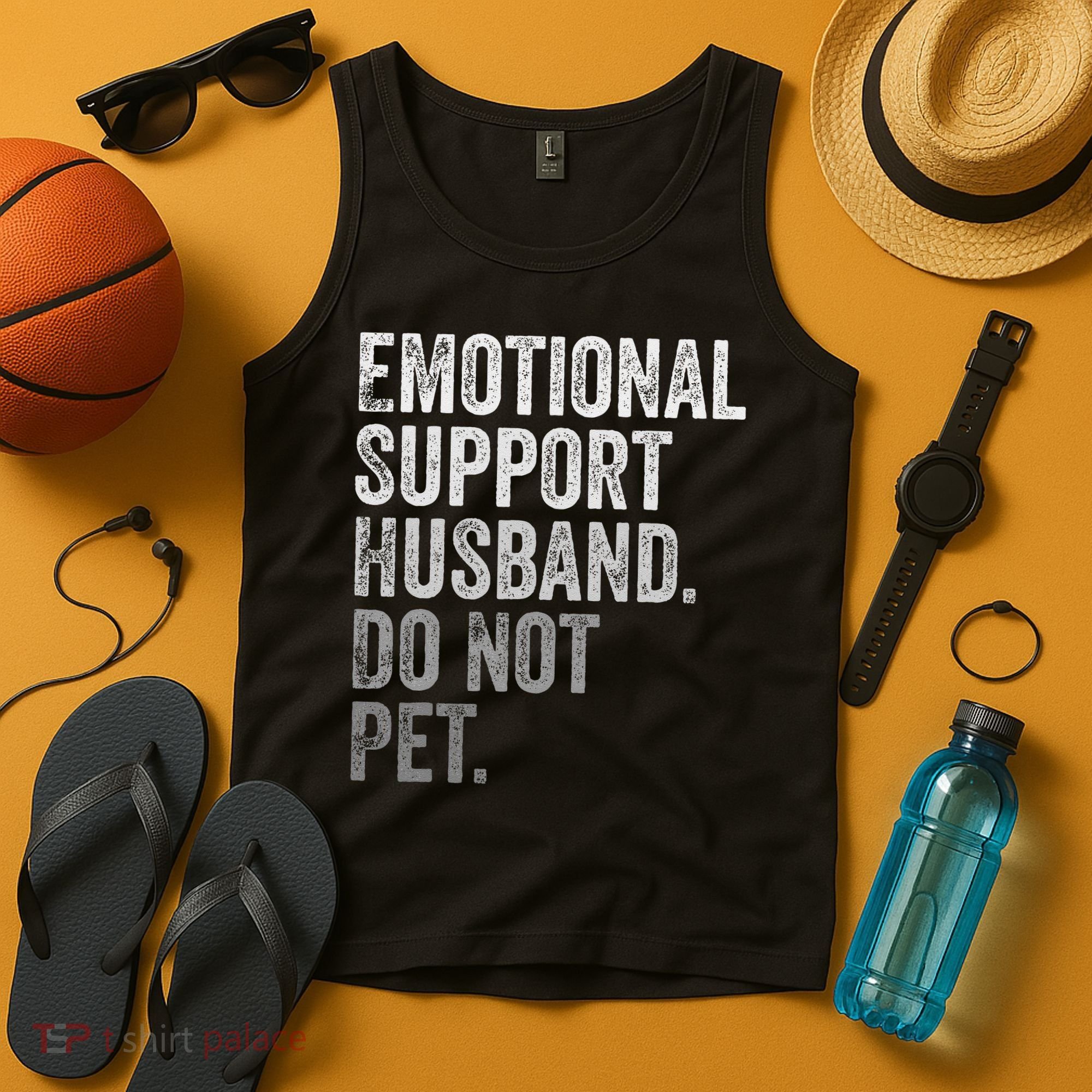 Emotional Support Husband Do Not Pet Tank Top