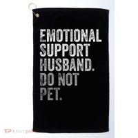 Emotional Support Husband Do Not Pet Golf Towel thumb 0