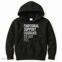 Emotional Support Husband Do Not Pet Kids Hoodie thumb 0