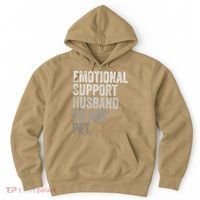 Emotional Support Husband Do Not Pet Hoodie thumb 0