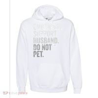 Emotional Support Husband Do Not Pet Comfort Colors Garment-Dyed Hooded Sweatshirt thumb 0