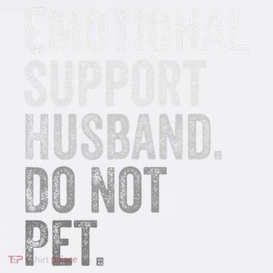 Emotional Support Husband Do Not Pet Comfort Colors Garment-Dyed Hooded Sweatshirt