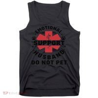 Emotional Support Husband Do Not Pet Tank Top thumb 0