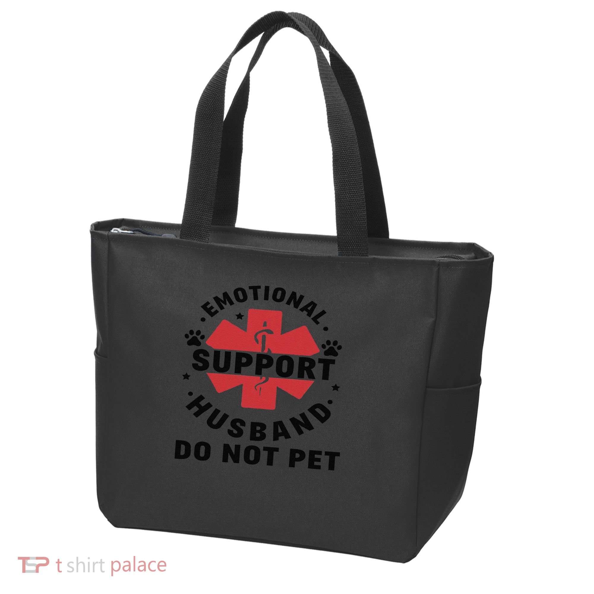 Emotional Support Husband Do Not Pet Tote Bag