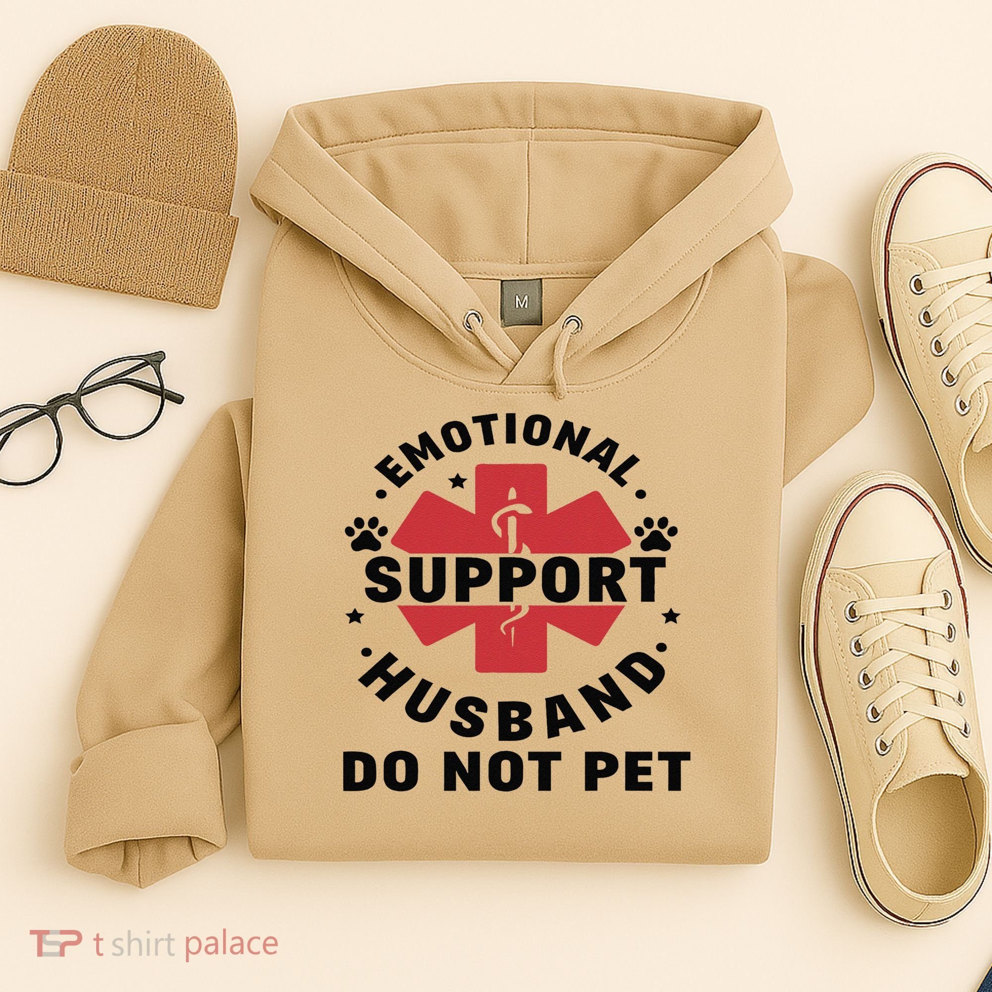 Emotional Support Husband Do Not Pet Hoodie