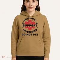 Emotional Support Husband Do Not Pet Hoodie thumb 5