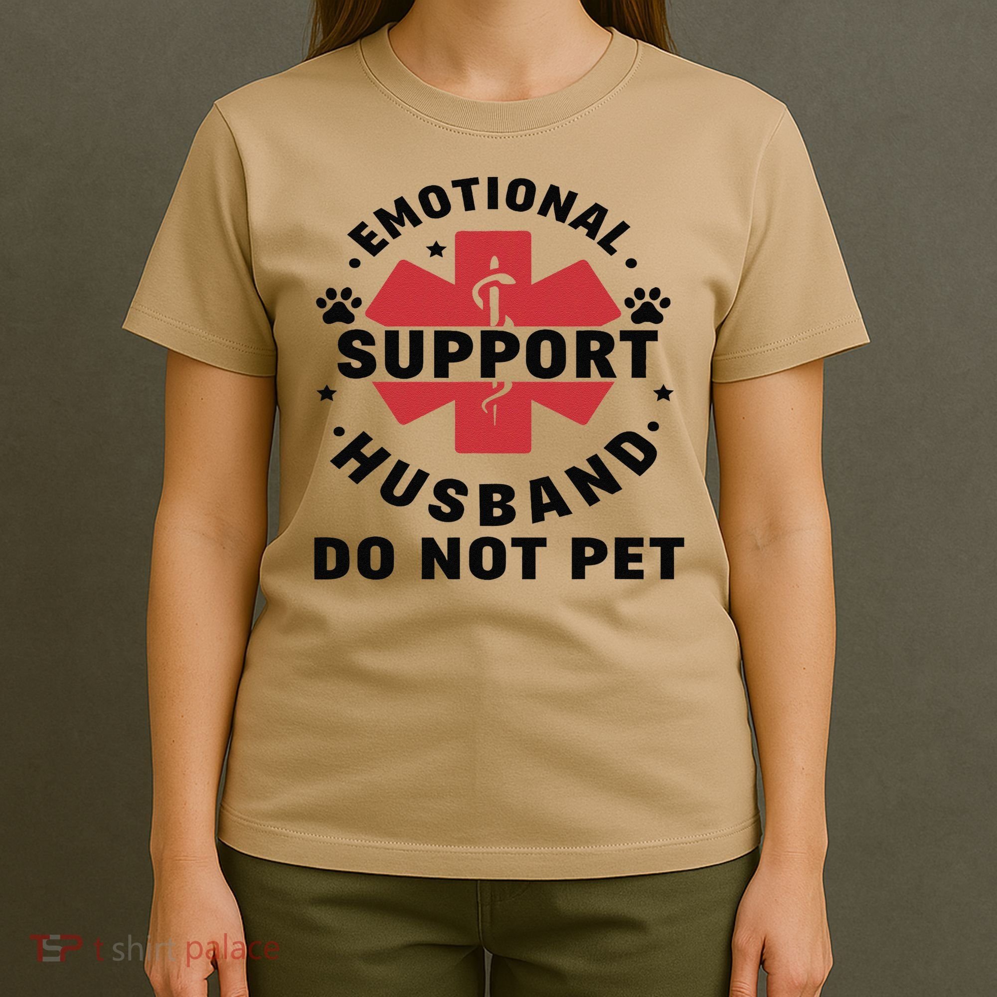 Emotional Support Husband Do Not Pet T-Shirt