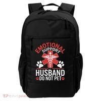 Emotional Support Husband Do Not Pet Funny Backpack thumb 0