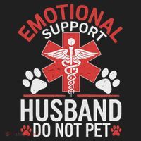 Emotional Support Husband Do Not Pet Funny Tumbler thumb 3