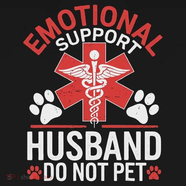 Emotional Support Husband Do Not Pet Funny Tank Top