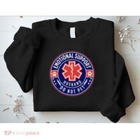 Emotional Support Husband Do Not Pet Service Dog Love Humor Sweatshirt thumb 2