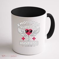Emotional Support Husband Do Not Pet Coffee Mug thumb 1