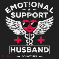 Emotional Support Husband Do Not Pet Tumbler thumb 3
