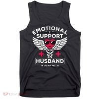 Emotional Support Husband Do Not Pet Tank Top thumb 0