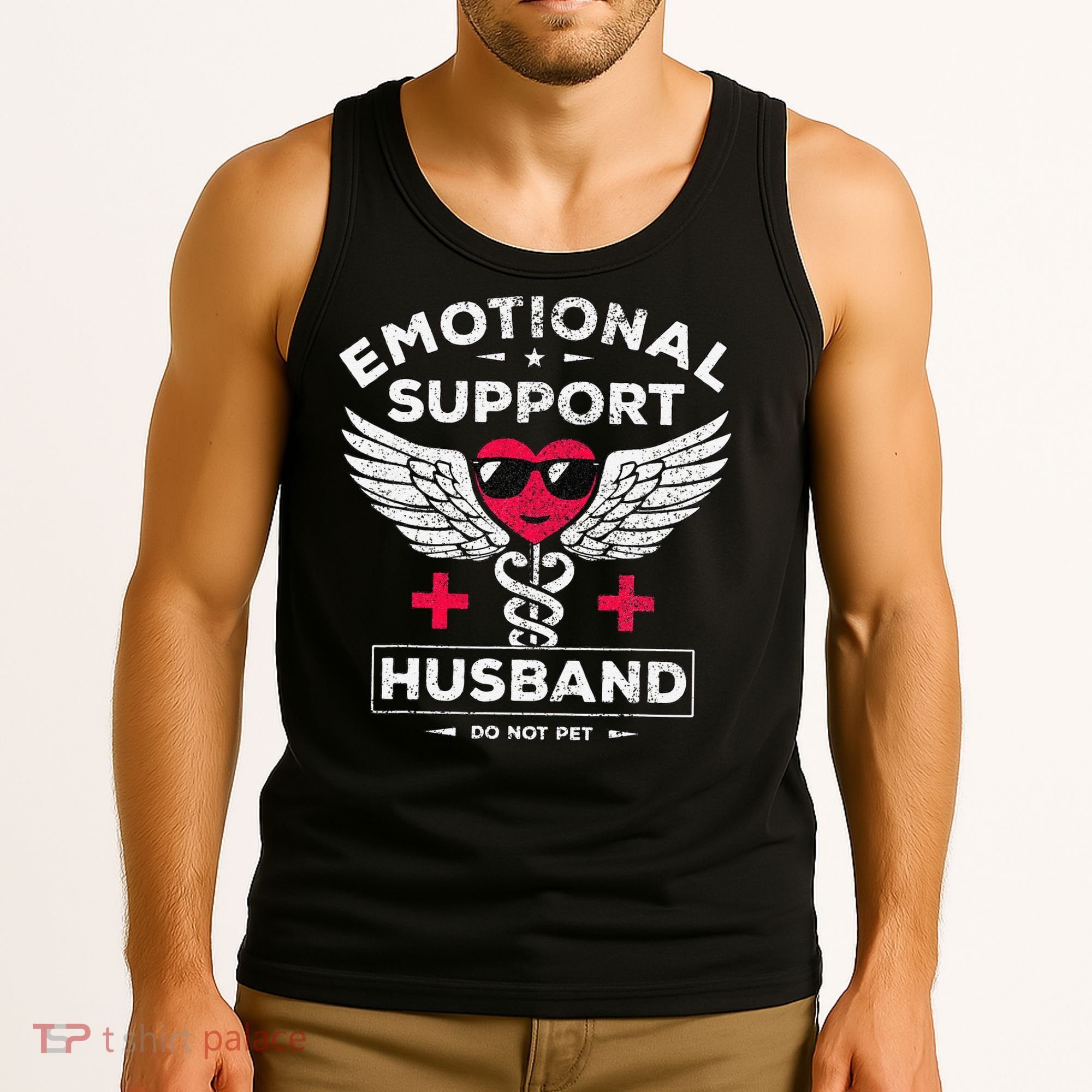 Emotional Support Husband Do Not Pet Tank Top