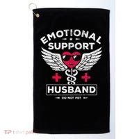 Emotional Support Husband Do Not Pet Golf Towel thumb 0