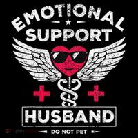Emotional Support Husband Do Not Pet Visor thumb 3