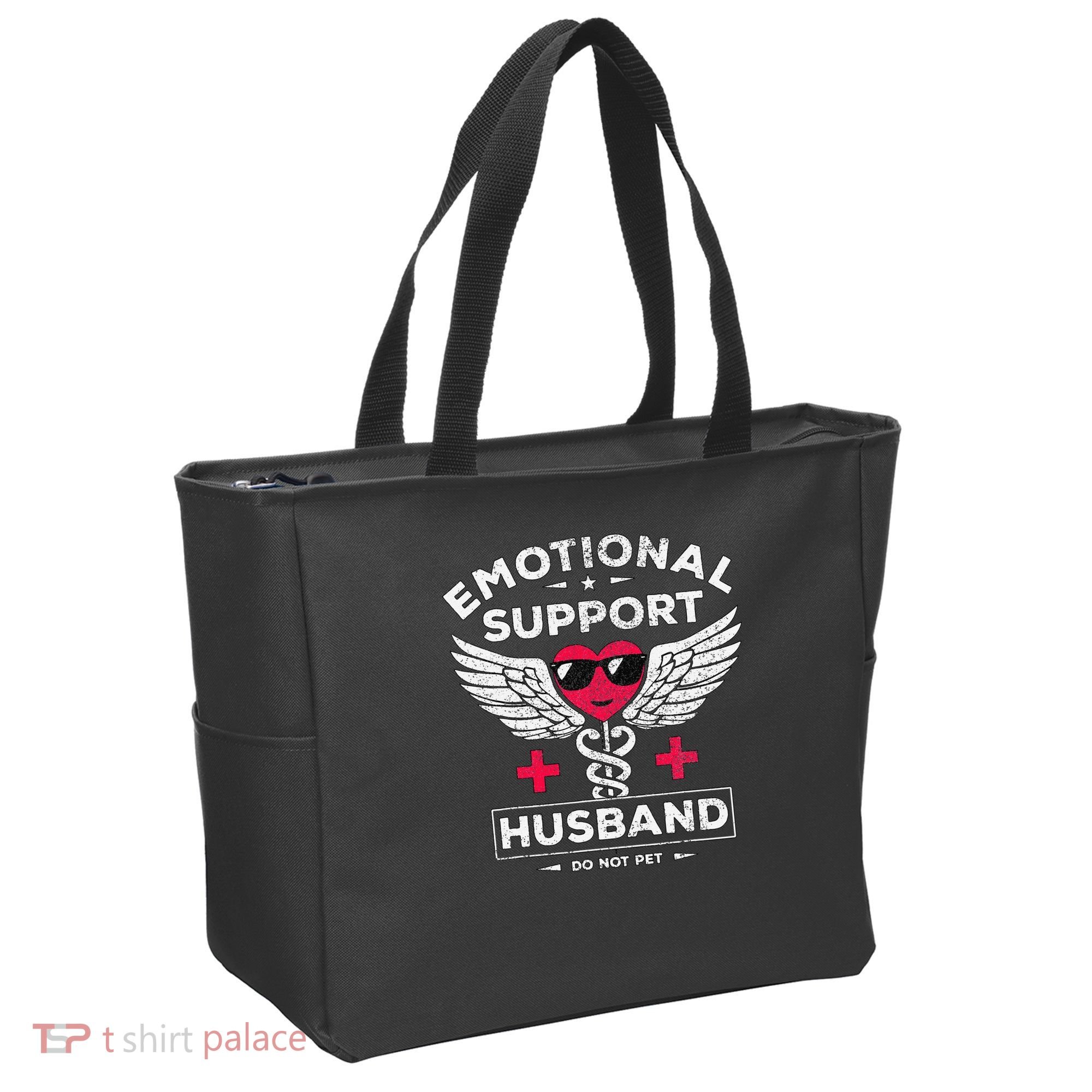 Emotional Support Husband Do Not Pet Tote Bag