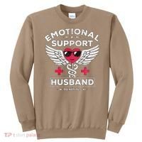Emotional Support Husband Do Not Pet Sweatshirt thumb 0