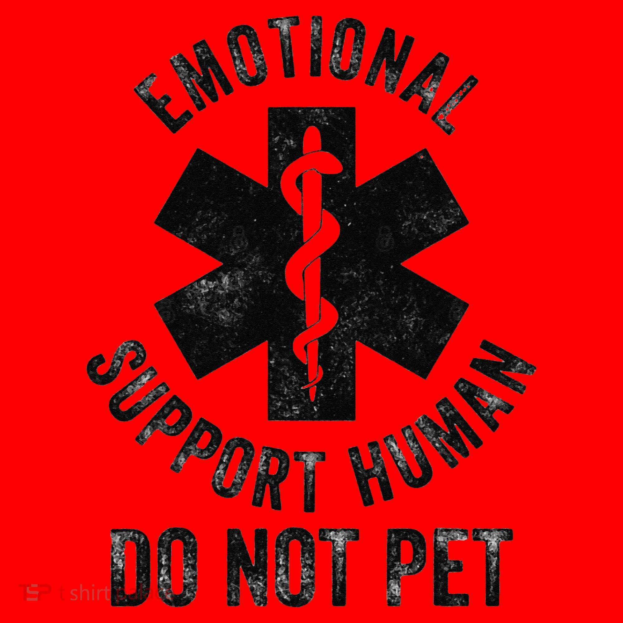 Emotional Support Husband Do Not Pet Santa Hat