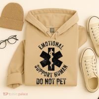 Emotional Support Husband Do Not Pet Hoodie thumb 4