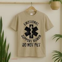 Emotional Support Husband Do Not Pet T-Shirt thumb 2