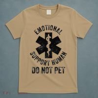 Emotional Support Husband Do Not Pet T-Shirt thumb 5