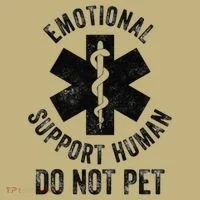 Emotional Support Husband Do Not Pet Mousepad thumb 1