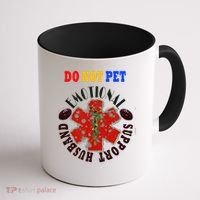 Emotional Support Husband Do Not Pet Coffee Mug thumb 1