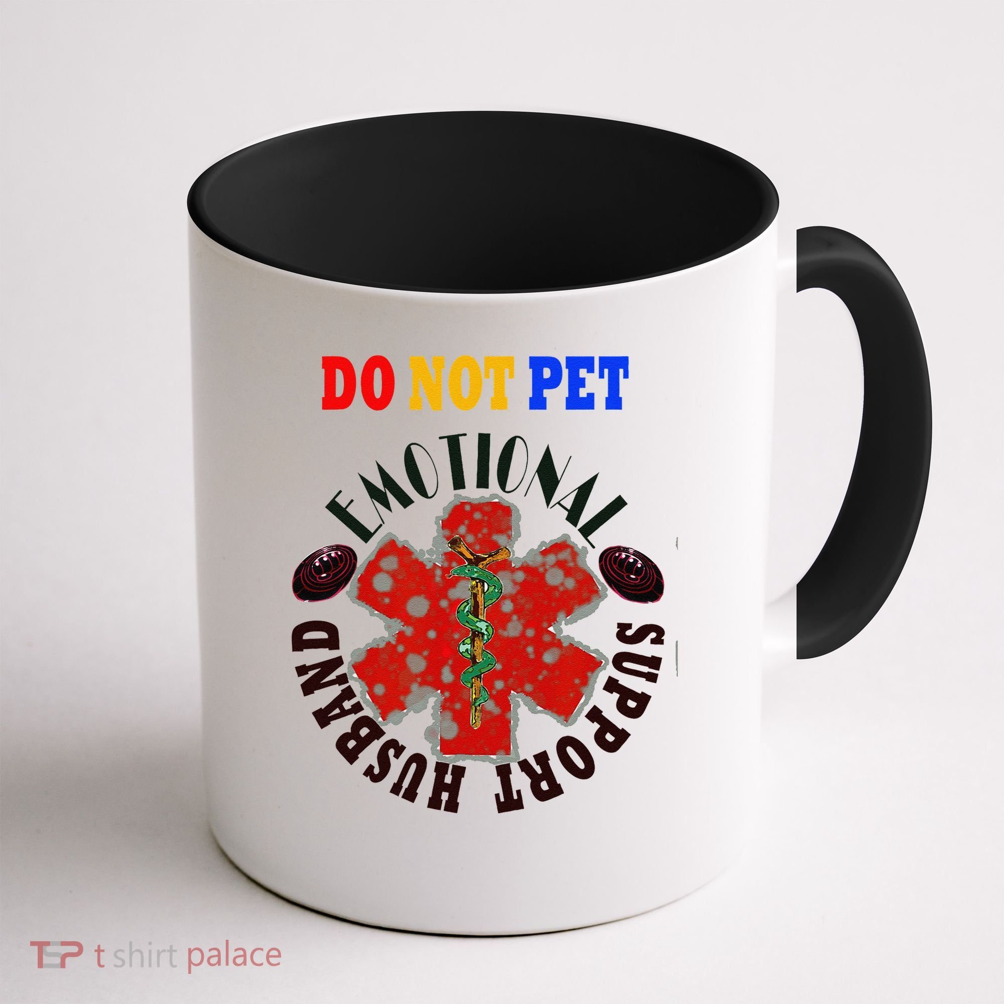 Emotional Support Husband Do Not Pet Coffee Mug