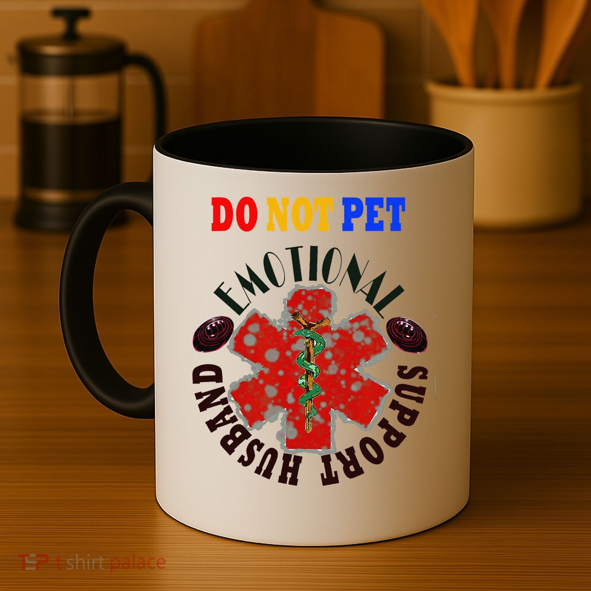 Emotional Support Husband Do Not Pet Coffee Mug