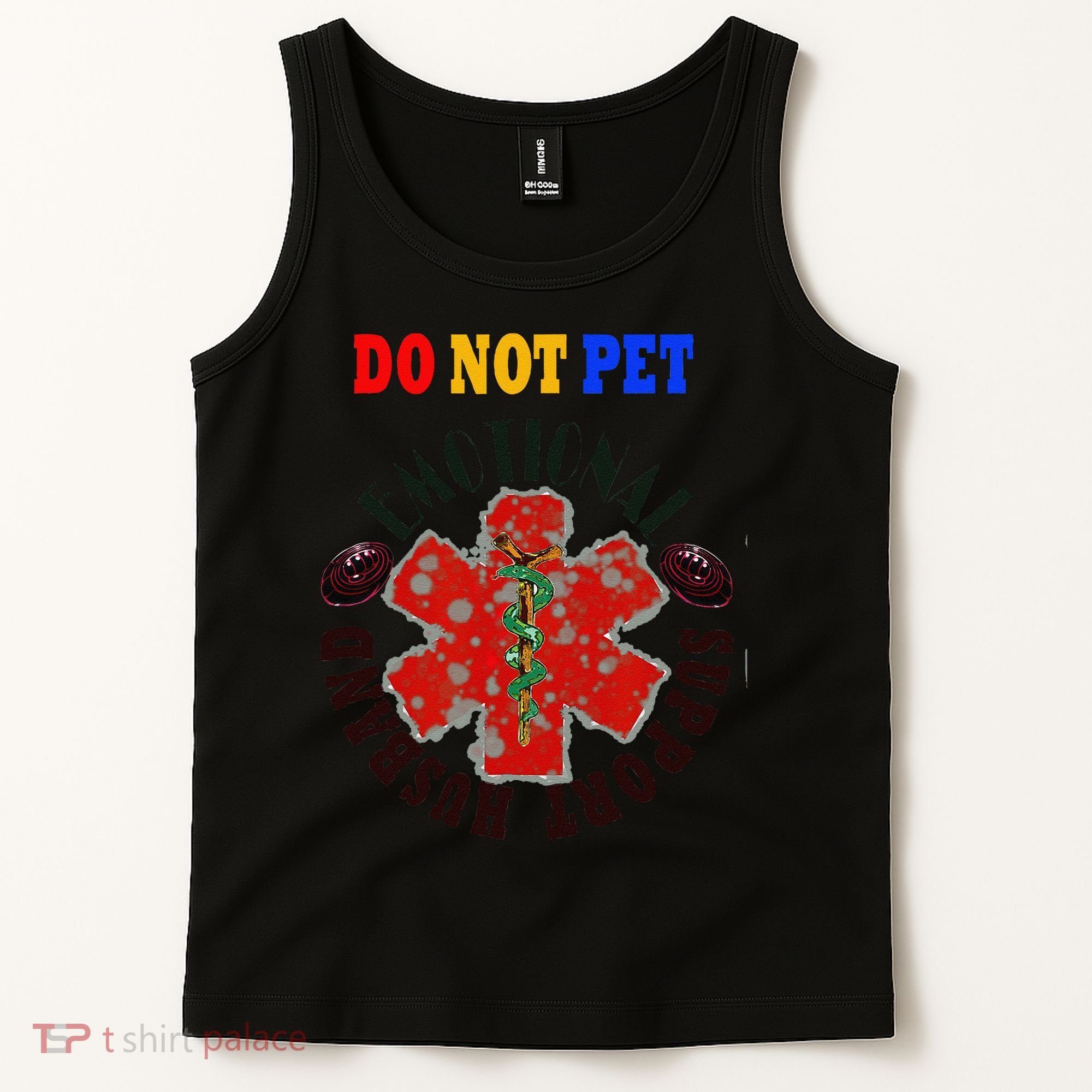 Emotional Support Husband Do Not Pet Tank Top