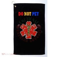 Emotional Support Husband Do Not Pet Golf Towel thumb 0