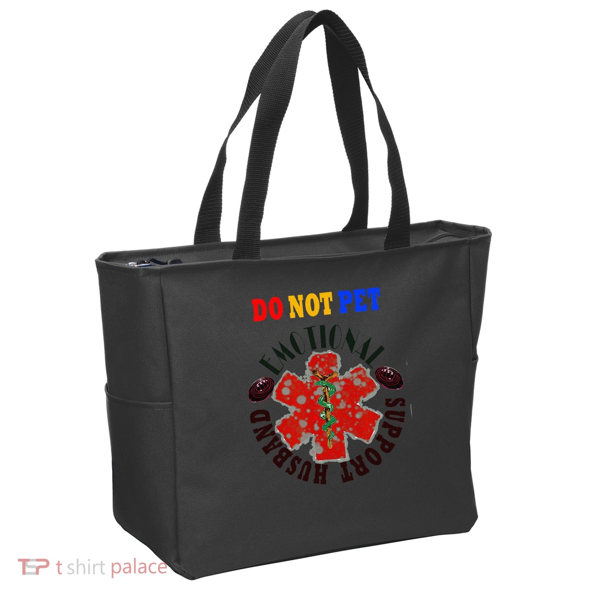 Emotional Support Husband Do Not Pet Tote Bag