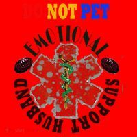 Emotional Support Husband Do Not Pet Santa Hat thumb 1