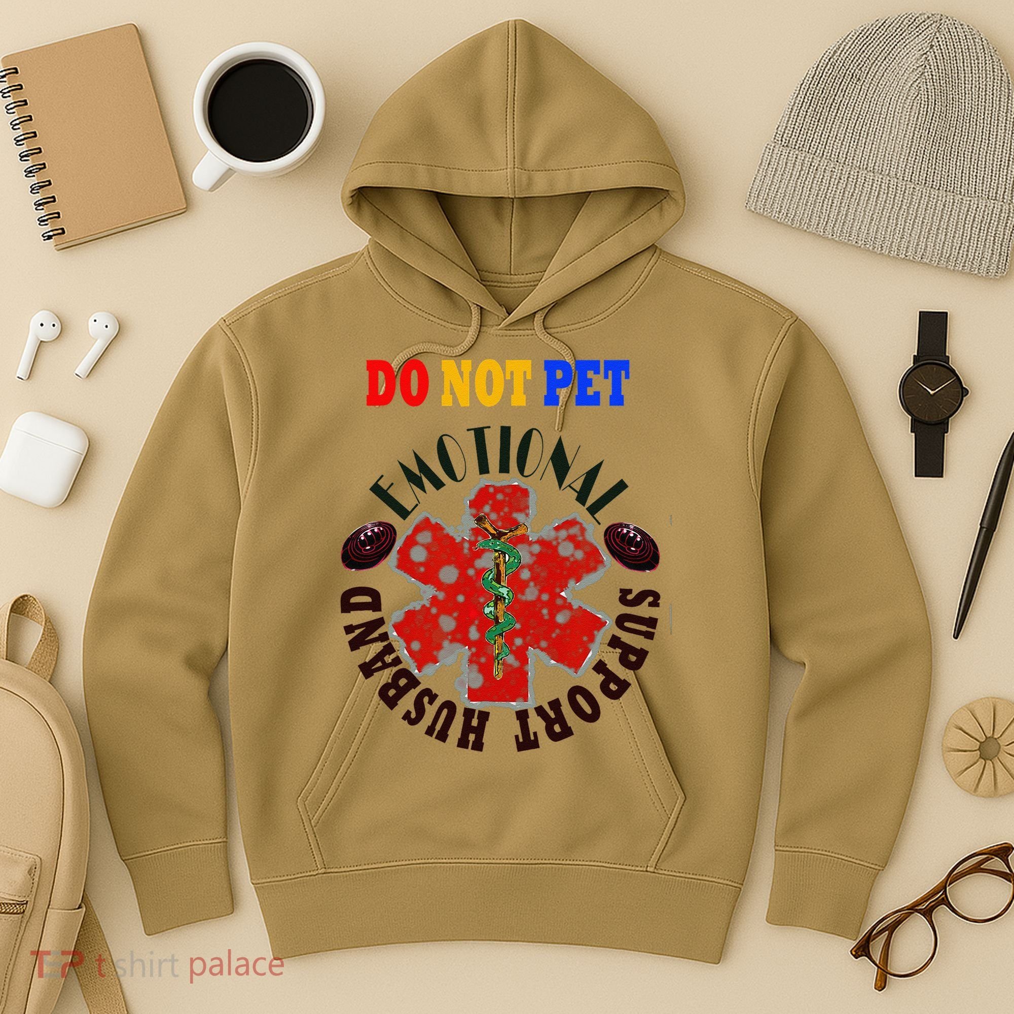 Emotional Support Husband Do Not Pet Hoodie