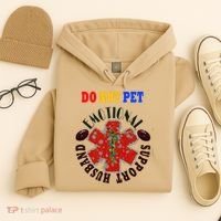 Emotional Support Husband Do Not Pet Hoodie thumb 4