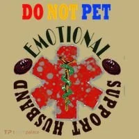 Emotional Support Husband Do Not Pet Hoodie thumb 2