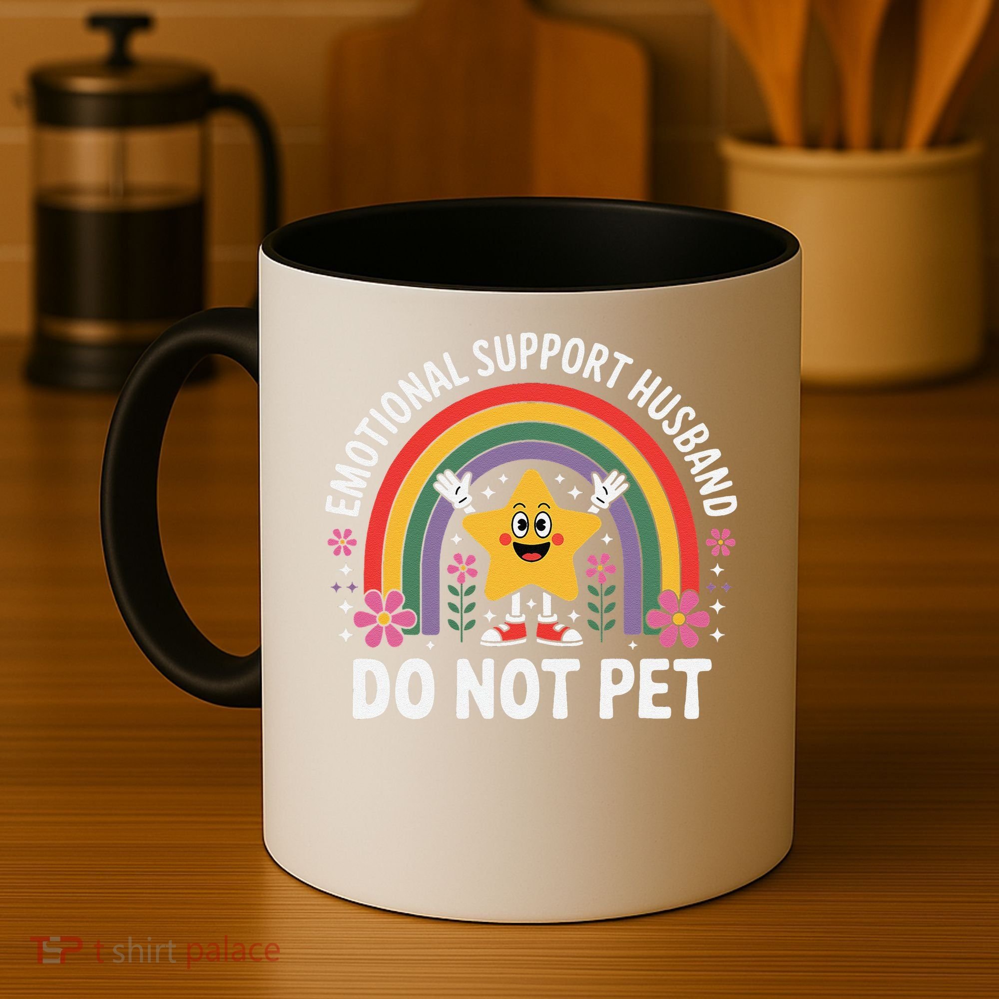 Emotional Support Husband Do Not Pet Coffee Mug