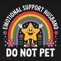 Emotional Support Husband Do Not Pet Tank Top thumb 6