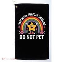 Emotional Support Husband Do Not Pet Golf Towel thumb 0