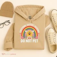 Emotional Support Husband Do Not Pet Hoodie thumb 4